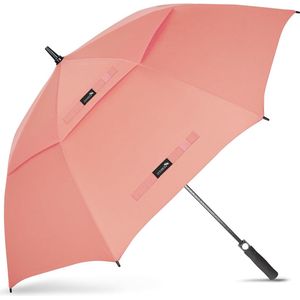 Paraplu, groot, stormbestendig, automatisch open, L/XL/XXL, paraplu, voor heren en dames, dubbele overkapping, geventileerd