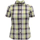 Odlo - Kumano Check - Overhemd - Wit - Zwart - Korte Mouwen