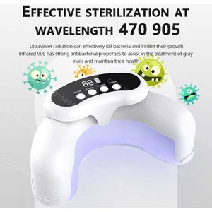 Nagelschimmel Laser Apparaat – Effectieve Behandeling tegen Onychomycose – Vingernagel en Teennagel Schimmel Verwijderen – Thuis Schimmeltherapie– Anti Schimmel Lasertherapie