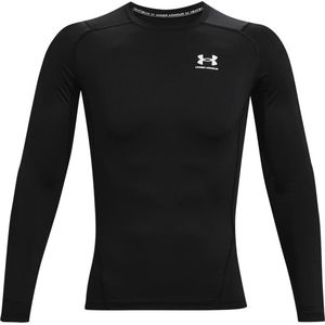 Under Armour UA HG Armour Comp LS Heren Sportshirt - Zwart - Maat XL