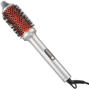 Lichtgewicht verwarmde ronde borstel voor styling en föhnen - Digitaal display, automatische uitschakeling en ionische technologie - Geschikt voor alle haartypen