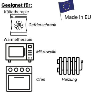 Kersenpitkussen - Ontspanning - 1 stuk - Blauw - Natuurlijke materialen - 25 x 30 cm