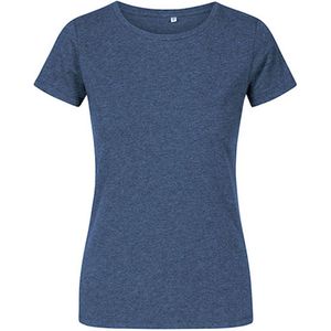 Women's T-shirt met ronde hals Heather Navy - L