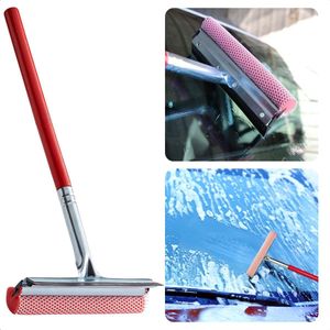 Cheqo® Raamtrekker Met Spons - Raamwisser - Raamwasser Auto - Autoruit Schoonmaken - Voor Ramen Schoonmaken - Inclusief EBOOK