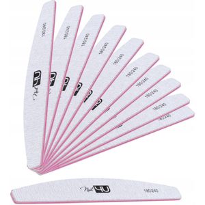 NAIL4U Nagelvijl Basic Halve Maan 180/240 (10 stuks)