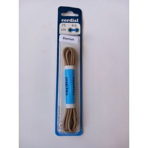 Elastische veter rond kinderen en volwassen 75cm zwart/donder bruin/berge.