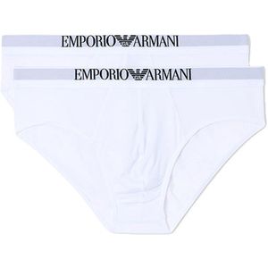 Emporio Armani, Heren, Ondergoed, Wit, Maat: XL Katoen,