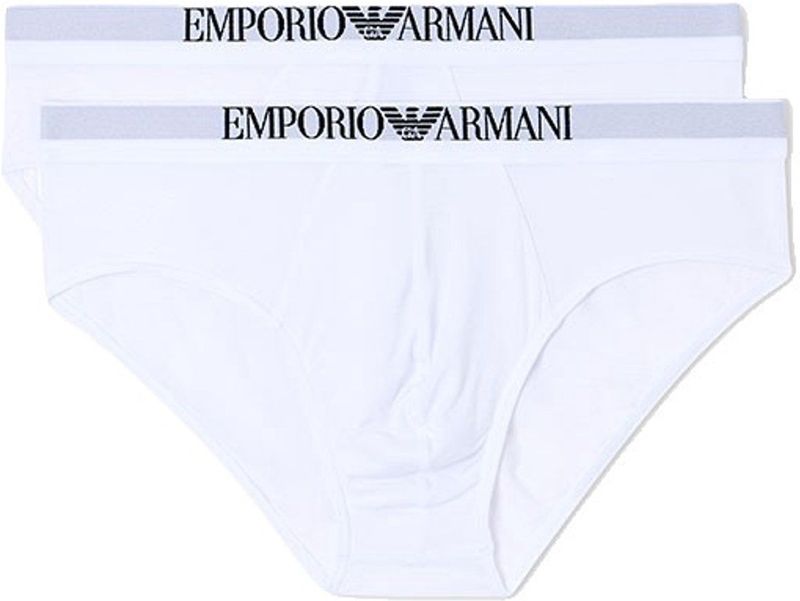 Emporio Armani, Heren, Ondergoed, Wit, Maat: XL Katoen,