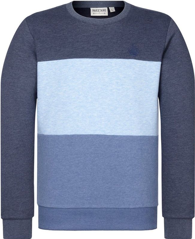 Naketano - Ich trage Mantel - Pullover - Indigo Blue Melange