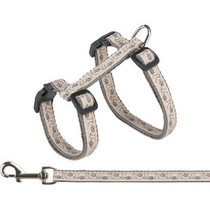 Trixie Kattentuig Met Riem Grijs / Beige - 27-45 CM/13 MM 120 CM