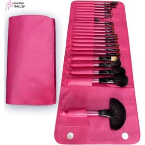 Make Up Kwasten Set - 22 stuks - Roze - Met Koffer - Cosmetica - Cadeau Idee
