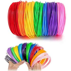 Kleurige 3D-printerfilamenten voor 3D-pennen en printen, diameter 1,75 mm, 10 kleuren