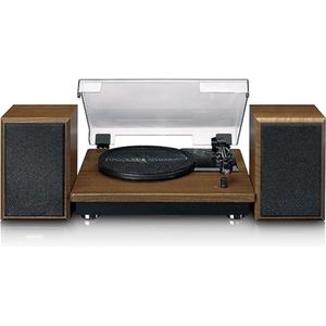MMM® Platenspeler met Speakers - Platenspeler Bluetooth - Platenspeler - Riemaandrijving - Automatische Uitschakeling - Externe Luidspreker - Hout