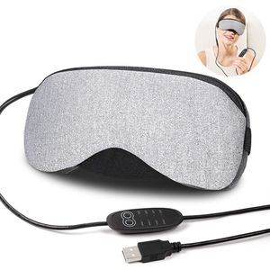 Vitdipy - Verwarmd USB-elektrisch Oogmasker - Slaapmasker - Stoomkatoenen Masker - Slimme Temperatuurregeling - Voor Droge Ogen - Grijs