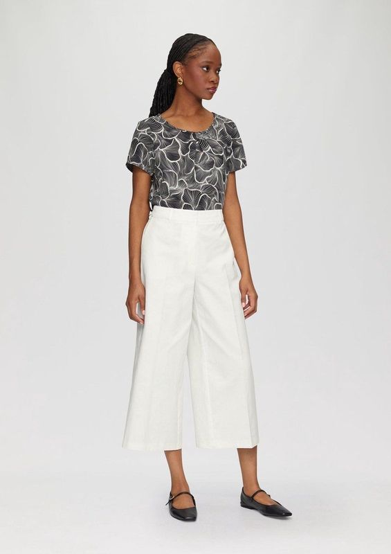 s.Oliver - Culottes - 7/8 Lange Broek - Lyocellmix - Casual Elegant