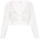 MYMO - Comfy - Gebreid Vest - Pasteelgeel / Pastelgroen / Rosa / Offwhite