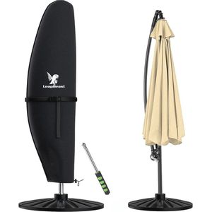 Duurzame Beschermhoes voor Zweefparasol - Waterdicht en UV-Bestendig, Geschikt voor Parasols van 2 tot 5 m
