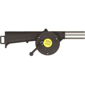 BBQ/barbecue ventilator kunststof zwart 25 cm - BBQ aansteker - BBQ fan