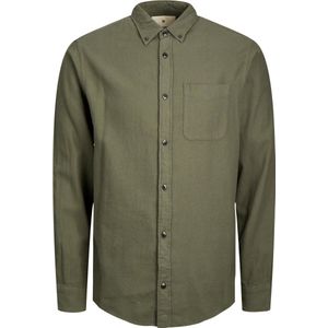 Jack & Jones Overhemd - Regular Fit - Groen - 5XL Grote Maten