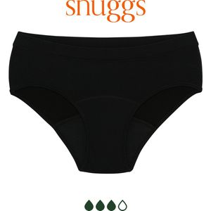 Snuggs - BASICS Heavy - Menstruatieondergoed - Zwart - Lekvrije Technologie