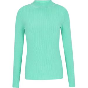 MYMO - Comfy - Trui - Turquoise - Geribbeld Gebreid
