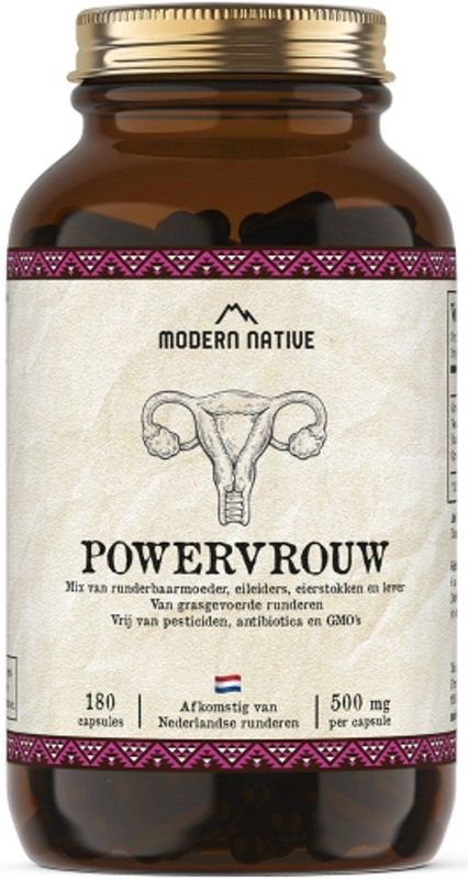 Modern Native - Powervrouw - Voedingssupplement - 180 Capsules