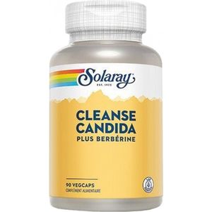 Solaray Plus Yeast Cleanse + Berberine 90 Petten Transparant