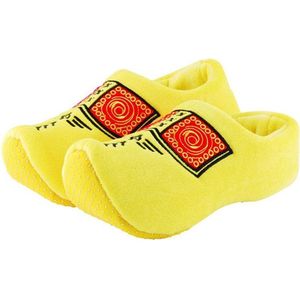 Klomppantoffels geel  / Klompsloffen / Gele sloffen voor dames en heren - Maat: 36-38