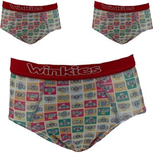 Embrator jongens Onderbroeken 3-stuks overall print maat 116/122