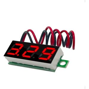 0,28Inch Voltmeter met display DC 0V-100V - kleur Rood