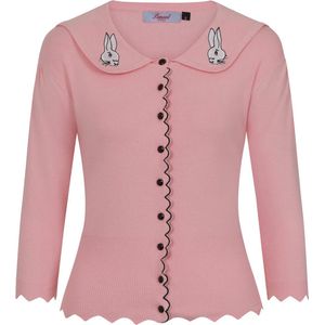 Dancing Days - BUNNY HOP KNIT Cardigan - XL - Roze