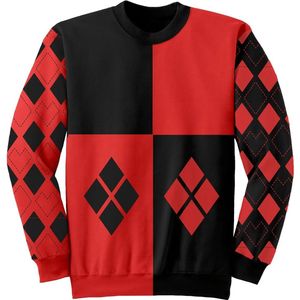 Batman Harley Quinn Diamonds Jumper BAT08569KJC Black/Red-S