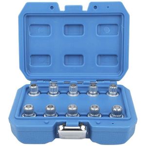 JGS Premium - Wielmoer demontagekit 10 stuks voor auto's - Jam chroom-molybdeenstaal NUTS 17 mm