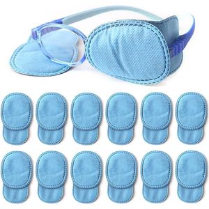 Medium patch oogbril oogmasker herbruikbaar vlies-blyopie - kinderen volwassenen - luie amblyopie oogpatch - afdekking luie amblyopie - 12 stuks