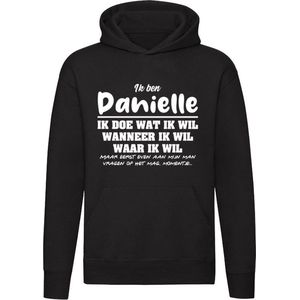 Danielle | verjaardagkado | verjaardag kado | cadeau | grappig | jarig | Unisex | Trui | Sweater | Hoodie | Capuchon | Zwart