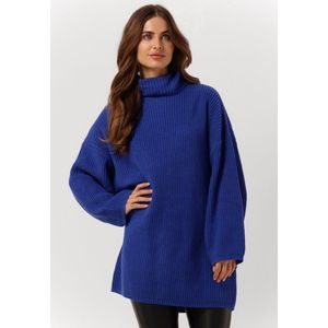 Another Label Myra Knitted Pull L/s Jurken Dames - Kleedje - Rok - Jurk - Blauw - Maat XS