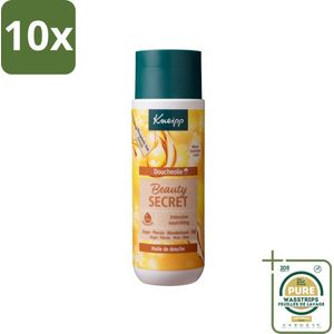 10 x Kneipp - Doucheolie - Beauty Secret - 200 ml - Grootverpakking - Doucheolie - Huidverzorging - Natuurlijke Oliën - Luxe Huidgevoel - Gevoelige Huid