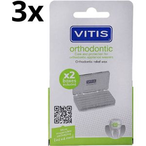 Vitis Orthodontic Wax - 3 stuks - Voordeelverpakking
