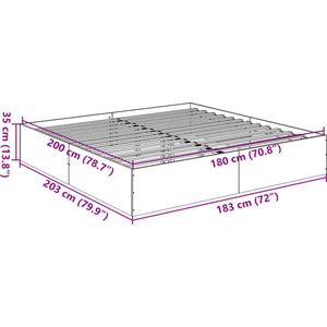 vidaXL-Bedframe-bewerkt-hout-betongrijs-180x200-cm