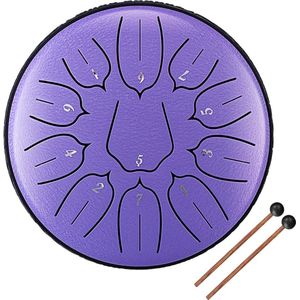 6 Inch - 11 noten - Stalen Drum - D-Key - Hand Pan - Drums Met Drumstokken - Percussie Muziekinstrumenten