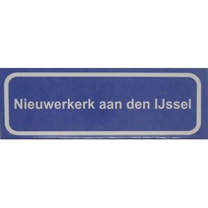 Koelkast magneet plaatsnaambord Nieuwerkerk-aan-den-IJssel.