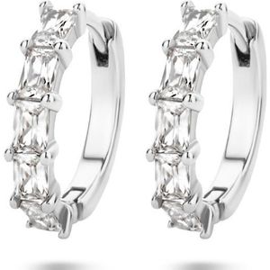 Zilver Gerhodineerd Klaproorringen Zirkonia 1335168
