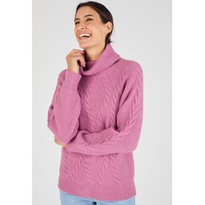 Damart - Kabelgebreide Thermolactyl coltrui - Dames - Violet - S