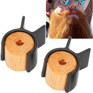 Mustache Training Wheels 1 Paar - Baardkam met Krulvormer - Draagbaar Styling Sjabloon voor Baardvorming