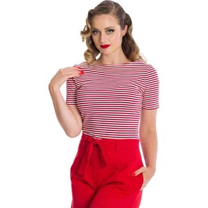 Banned - SZIZZLE STRIPE Top - XL - Rood