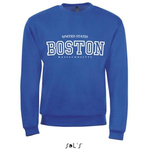 Sweatshirt 2-200 Boston-Massachusetss - Blauw, xS