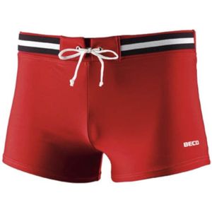 Beco Zwembroek Heren Polyamide/elastaan Rood/zwart Maat Xs
