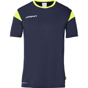 Uhlsport Squad 27 Shirt Korte Mouw Kinderen - Marine / Fluogeel | Maat: 164