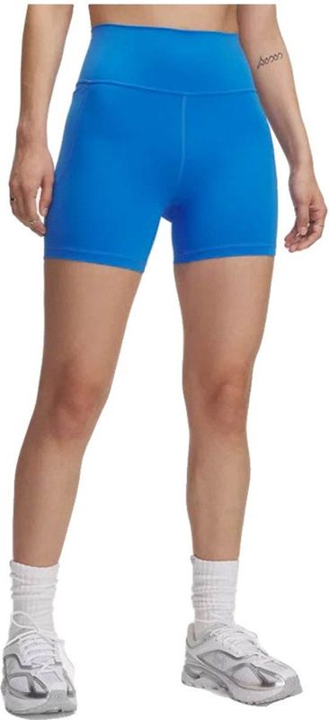 Under Armour Meridian 5´´ Hoge Taille Korte Leggings Blauw M Vrouw