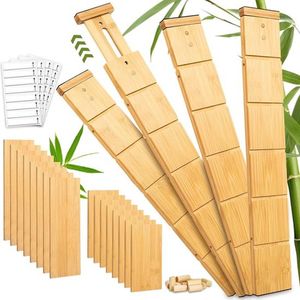 Ladeverdeler van bamboe - verstelbare organizers - uitbreidbaar - 43-56 cm
